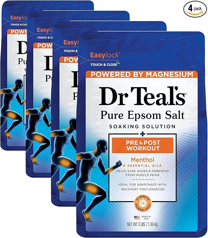 Elite Dr Teal’s Epsom Salt Magnesium Soak Pre Post Workout Next-Generation