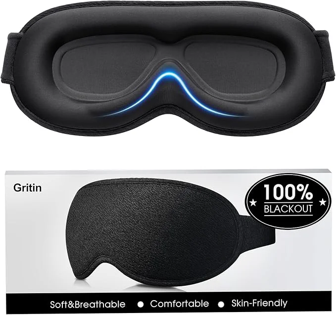 Premium Material Gritin Blackout Sleep Eye Mask Enhanced