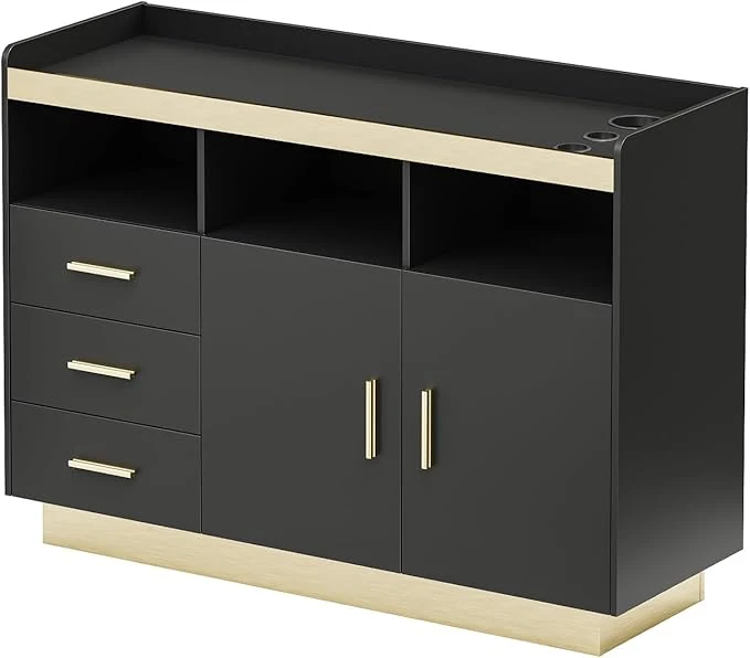 High-Quality Salon Storage Cabinet Barber Station standing Hair Styling Station Genuine