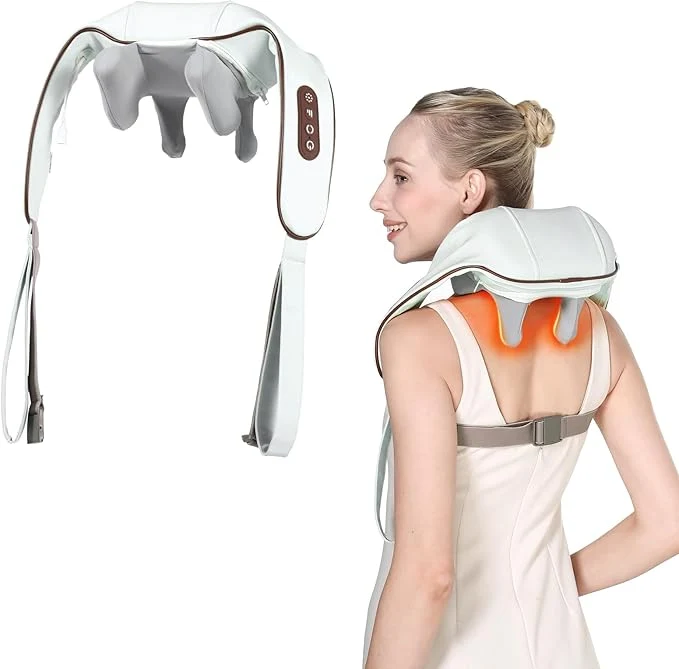 Exclusive KppeX 4D Deep Cordless Neck Massager Pillow Leg and Back Pain Relief Tissue Fine