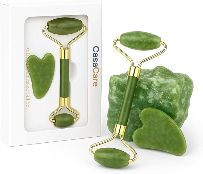 Advanced Gua Sha Facial Tool and Jade Roller Set –Anti-Aging Tools Original Design