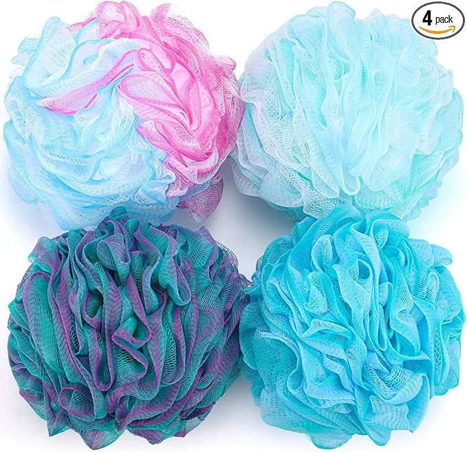 Specialty BTYMS XXL Loofah Bath Sponge 100g pc Extra Large Shower Puffs Exfoliating Mesh Secure