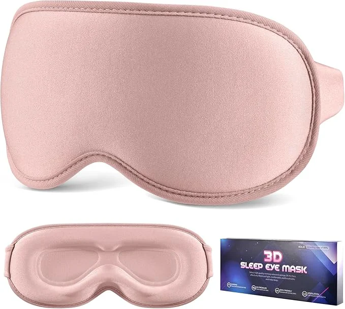 Effective Sleep Mask for Side Sleeper Women Men Eye Mask for Sleeping Light Blocking Trendy