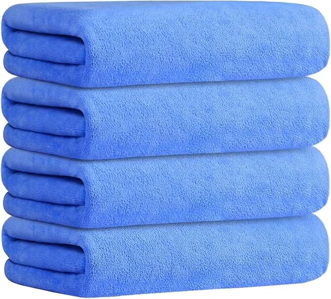 High-Quality JML Bath Towel Microfiber Bath Towels Set 4 Pack 30 x 60 Premium