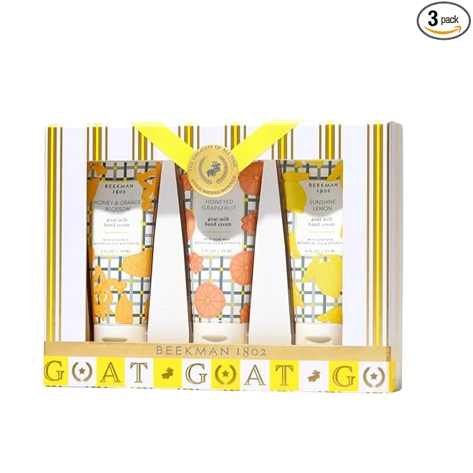 Convenient Beekman 1802 Palm ion Goat Milk Hand Cream Gift Set – 3-Piece Set – Fine Crafted
