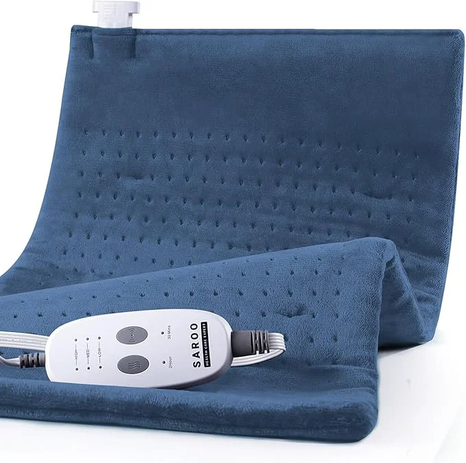 Next-Generation SAROO Heating Pad for Back Pain Relief Massaging Weighted Heating Pads for Neck Original Design