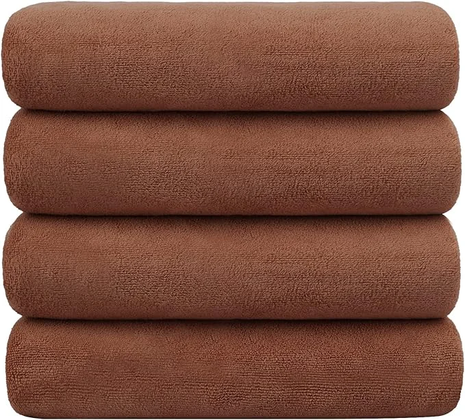 Premium JML Microfiber Bath Towels Bath Towel 4 Pack 30 x 60 Super Absorbent and Eco-Friendly