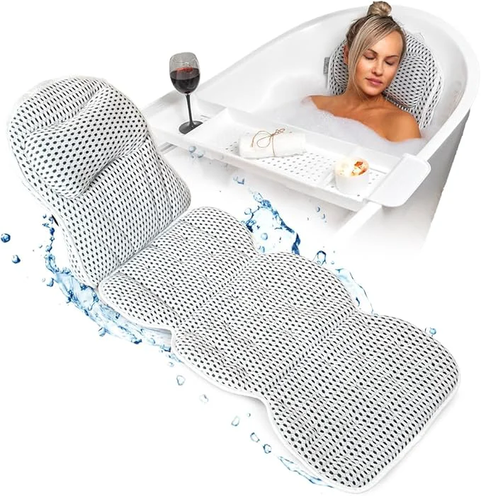 Functional Full Body Bath Pillow for Tub Organic