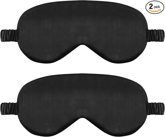 Flexible 2 Pack Sleep Mask Silk Eye Mask Cover World-Class