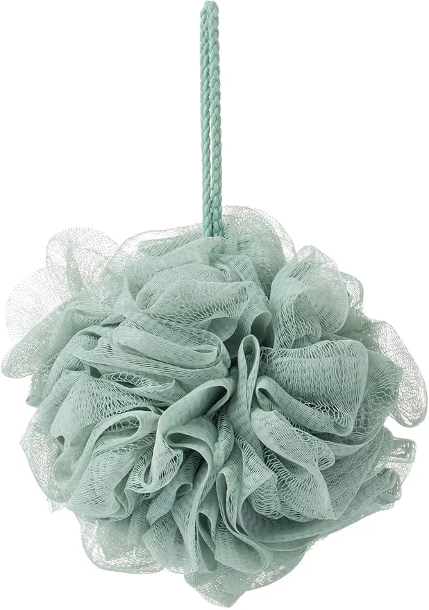 Modern Bath Sponges Shower Loofah for Body Exfoliation Green
