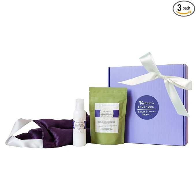 Luxury Victoria’s Lavender Neck Wrap Gift Set Elite