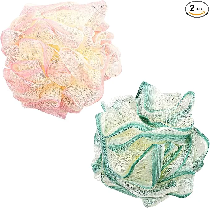 Versatile 2 Pack Loofah Sponge Shower Loofahs Responsible