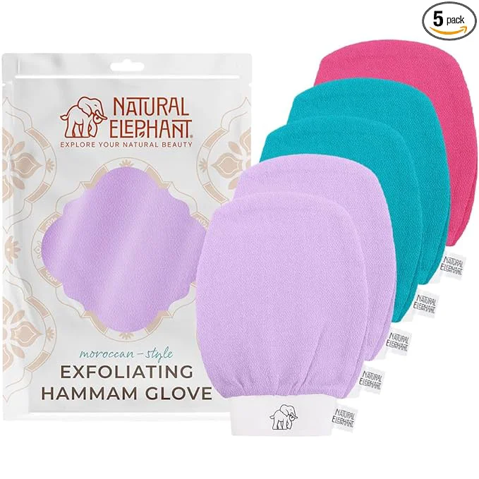 Solid Natural Elephant Exfoliating Hammam Glove Premium Material