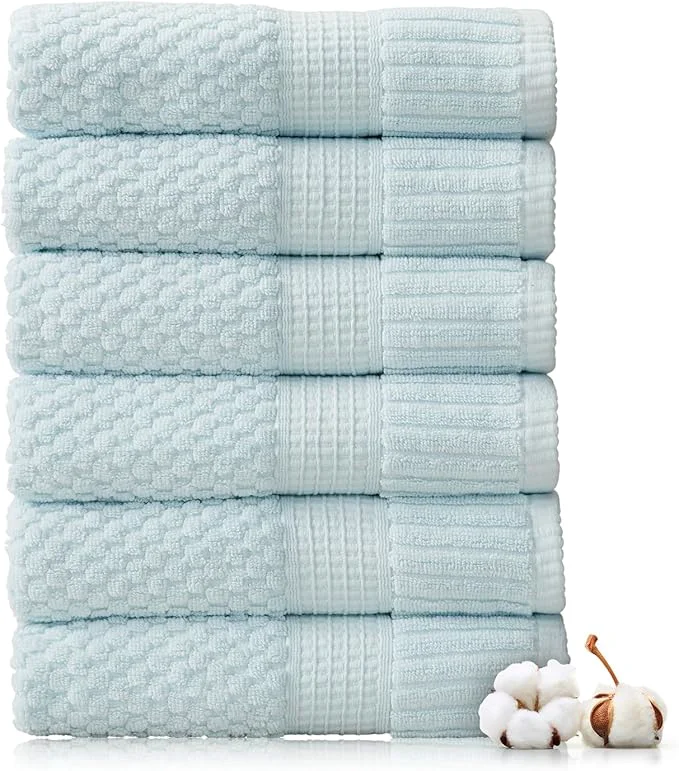 Casual NY Loft Cotton Hand Towel 6 Pack Hand Towel Set Super Soft Absorbent Fashionable