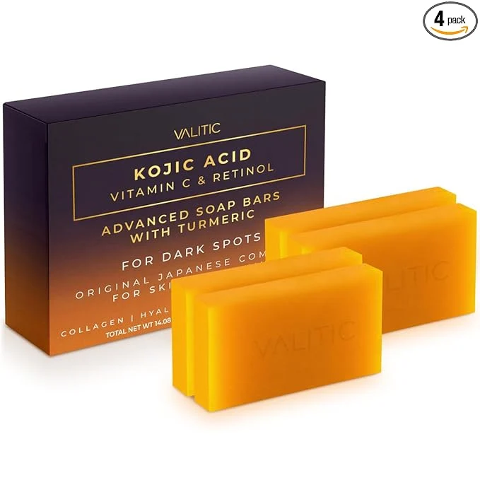 Durable VALITIC Kojic Acid Vitamin C and Retinol Soap Bars Efficient