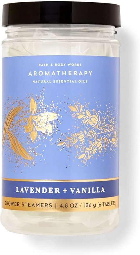Genuine Bath Body Works Aromatherapy Shower Steamers 4.8 OZ 136 G Bottle Natural