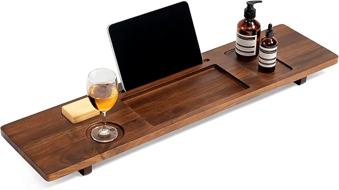 Fine Crafted Luxury Teak Bathtub Caddy Tray Outstanding