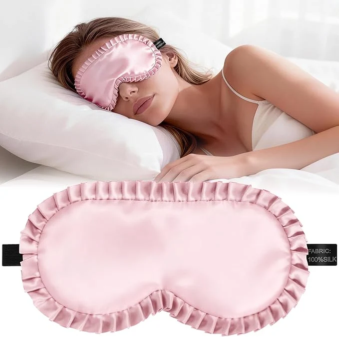 Fashionable Silk Sleep Mask for Women Mulberry Silk Eye Mask All-Silk Filled Optimized