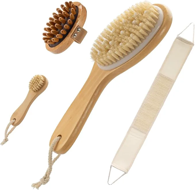 Detailed 4 Packs Dry Brushing Body Brush Set Trusted