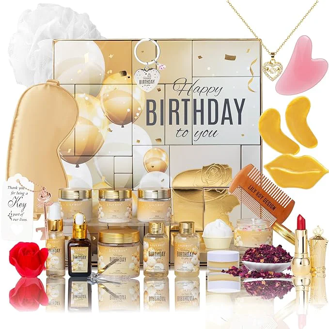 Durable 24Pcs Happy Birthday Gifts for Women Mom Casual