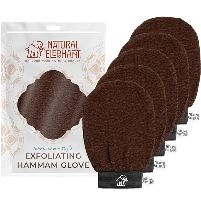Expertly Made Natural Elephant Exfoliating Hammam Glove Artisan