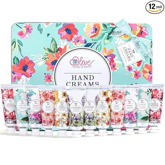 Pure BODY EARTH 12 Pack Hand Cream Gifts Set Mothers Day Gifts Bulk Powerful