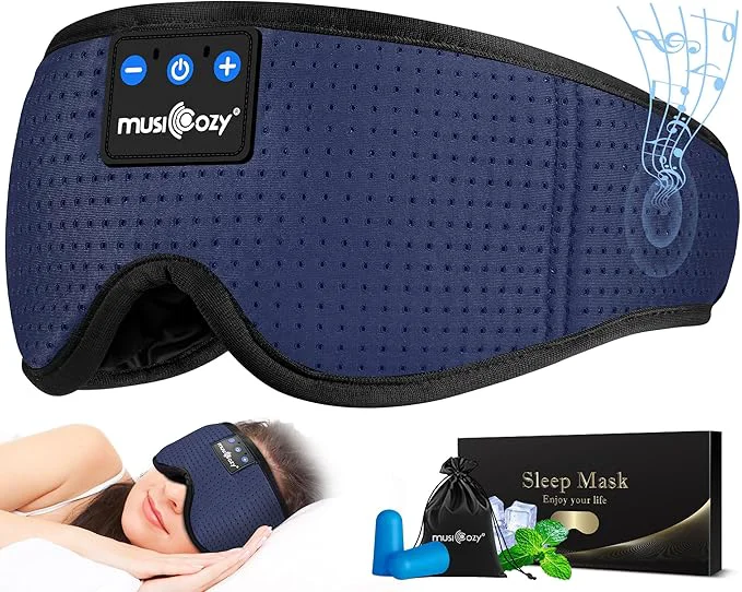 Prestigious MUSICOZY Sleep Headphones Bluetooth 5.4 Headband Sleeping Eye Mask Genuine