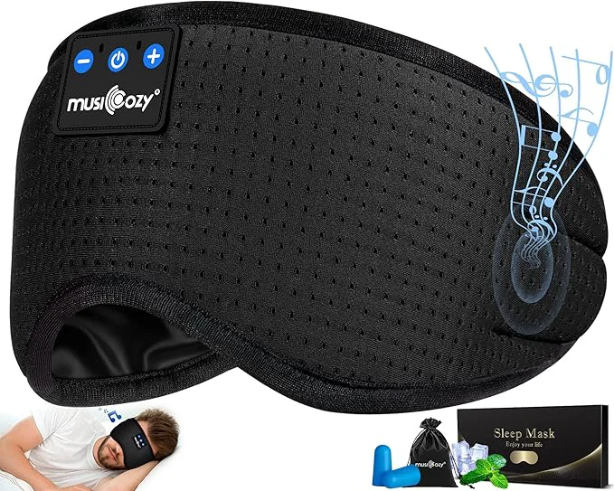 Optimized MUSICOZY Sleep Headphones Breathable Bluetooth 5.4 Headband 3D Sleeping Classic