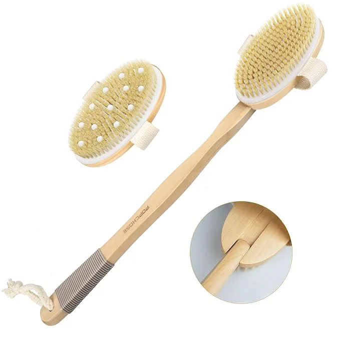Elite Dry Brushing Body Brush POPCHOSE Body Scrubber Reusable