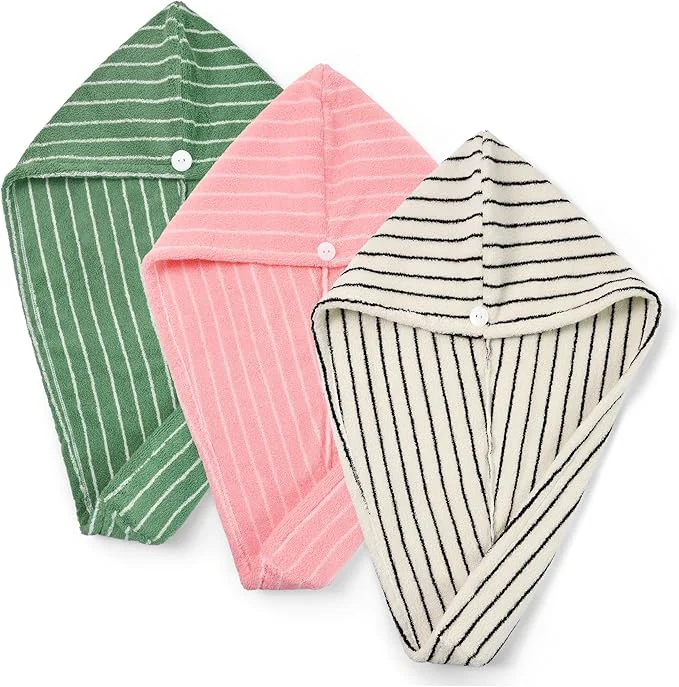 Elegant Jacquotha Cotton Hair Towels Wrap Prestigious