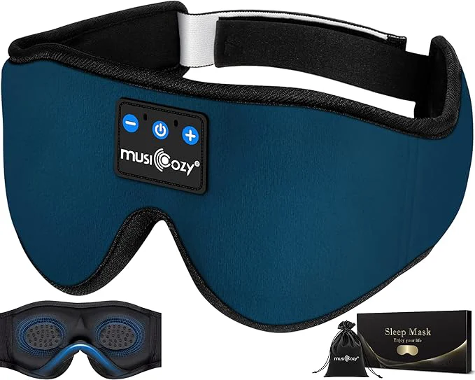 Contemporary MUSICOZY Sleep Headphones Bluetooth 5.4 Headband Sleeping Eye Mask Breathable