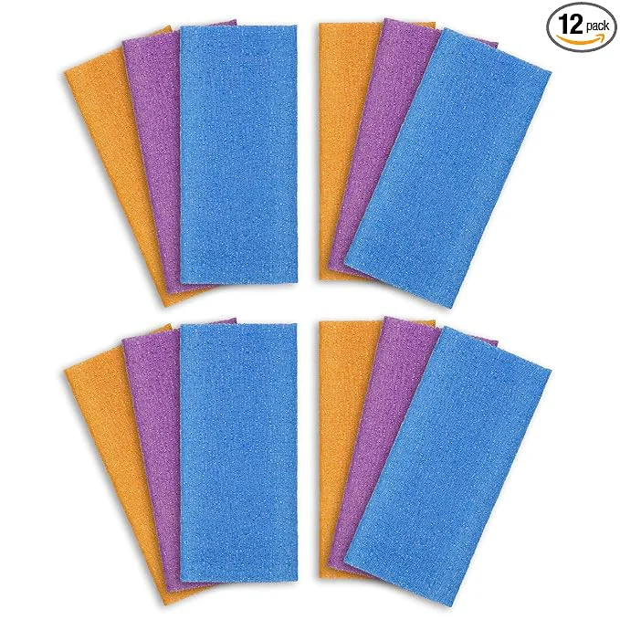 Stylish ARCH M Exfoliating Washcloth 12 Pack Back Scrubber Minimalist