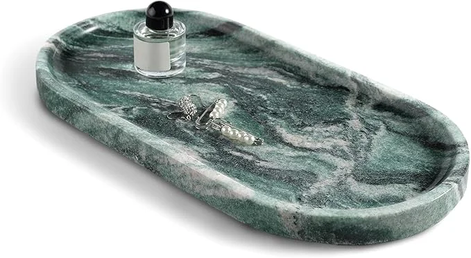 Expertly Made Koville Norway Natural Marble Tray Catchall Tray Genuine