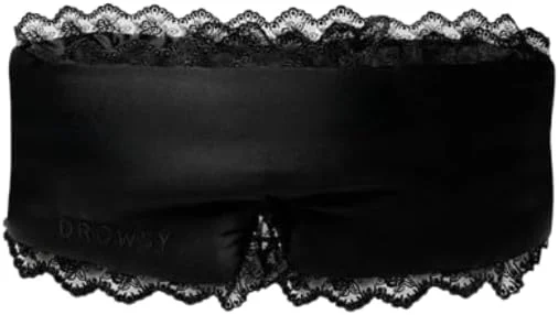 Certified DROWSY Silk Sleep Mask. Face-Hugging Padded Silk Cocoon User-Friendly