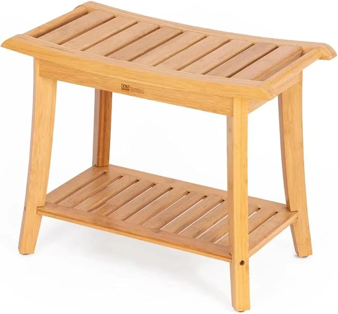 Unique Unibambou Bamboo Shower Bench Trendy