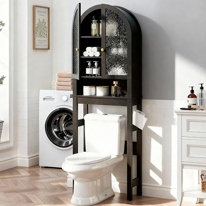 Top-Quality HMstone Over The Toilet Storage Cabinet Arched Bathroom Organizer and Storage Environmentally Friendly