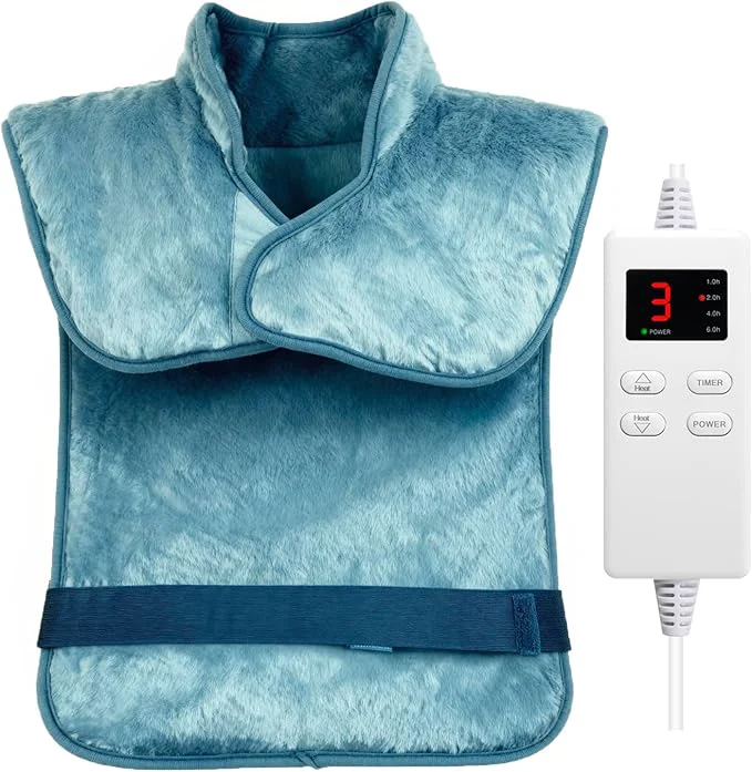 Reusable Heating Pad for Back Pain Relief Electric Heating Pad for Neck and Shoulders Premium Material