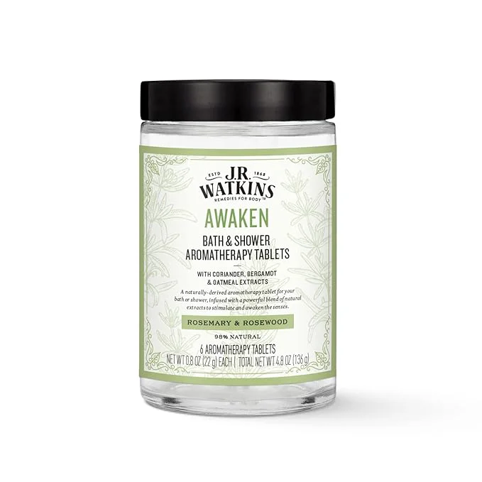 Consistent J.R. Watkins Awaken Bath Shower Aromatherapy Tablets Rosemary Rosewood Efficient