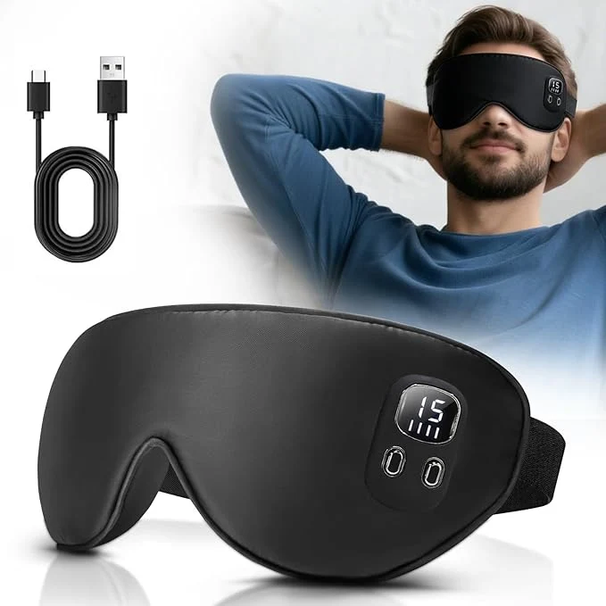 Versatile Cordless Heated Eye Mask Rechargeable Sleep Mask Trendy