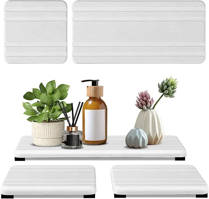 Artisan 3PCS Water Absorbing Stone Tray DryingNeat Diatomite Stone Sink Tray Instant Consistent