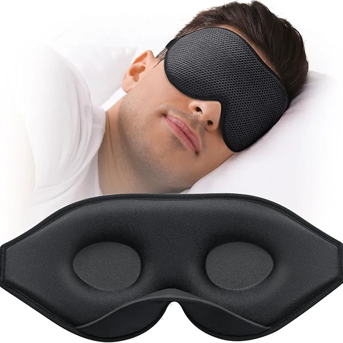 Solid MABAO Sleep Mask for Side Sleeper Eye Mask for Sleeping Women Men 3D Functional