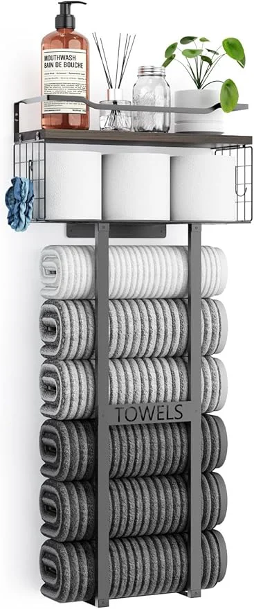 Casual Large Towel Rack Bathroom Towel Holder Comfortable