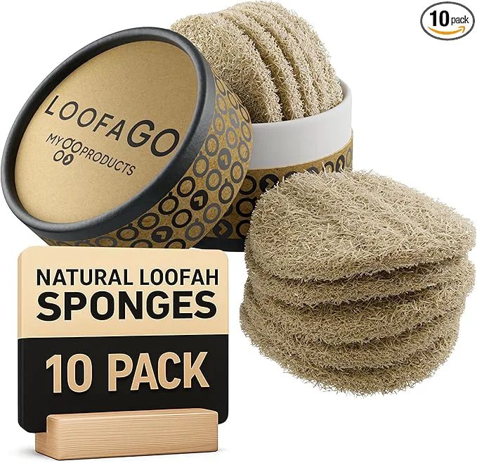 Professional LoofaGO Natural Loofah Sponges Trendy