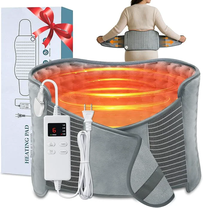 Exceptional Heating Pad for Back Pain Relief 4 Timers 6 Temperatures Auto Shut-Off Casual
