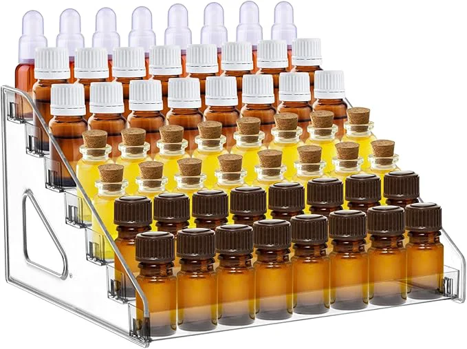 Long-Lasting YEXEXINM 7 Tier Essential Oil Organizer Essential Oil Storage Shelf Essential Selected