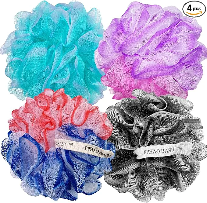 Contemporary PPHAO – Extra Large Soft Mesh Net Luffa Loofa Loufa Puff – Loofah Sponge – 75g Proven