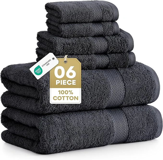 Authentic LANE LINEN Cotton Towel Set Excellent
