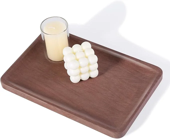 Innovative Karibiber Marble Vanity Tray 11.8in Sandstone Bathroom Kitchen Tray High-Grade