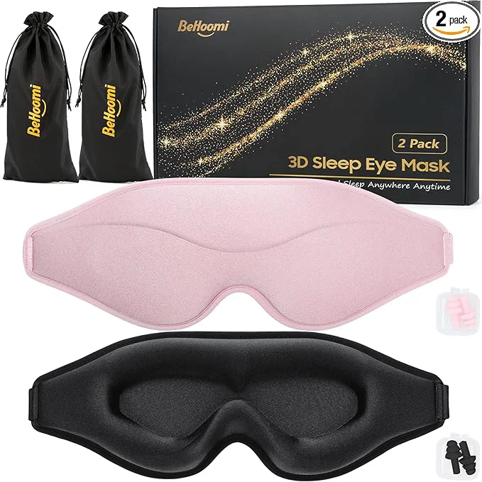 Relaxed BeHoomi Sleep Mask 2 Packs Premium Eye Mask Superior
