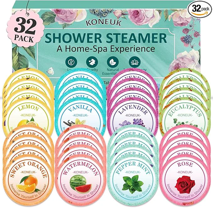 Fashionable 32 Pack Shower Steamers Aromatherapy Gifts Verified